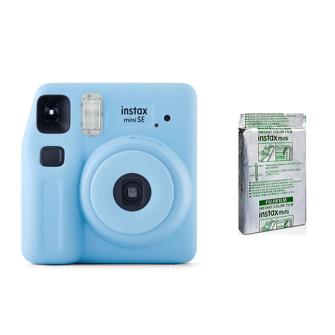 FUJIFILM Instax mini SE Instant Film Camera with 10X1 Instant Film