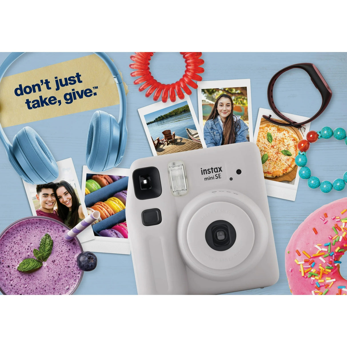 FUJIFILM Instax mini SE Instant Film Camera with 10X1 Instant Film