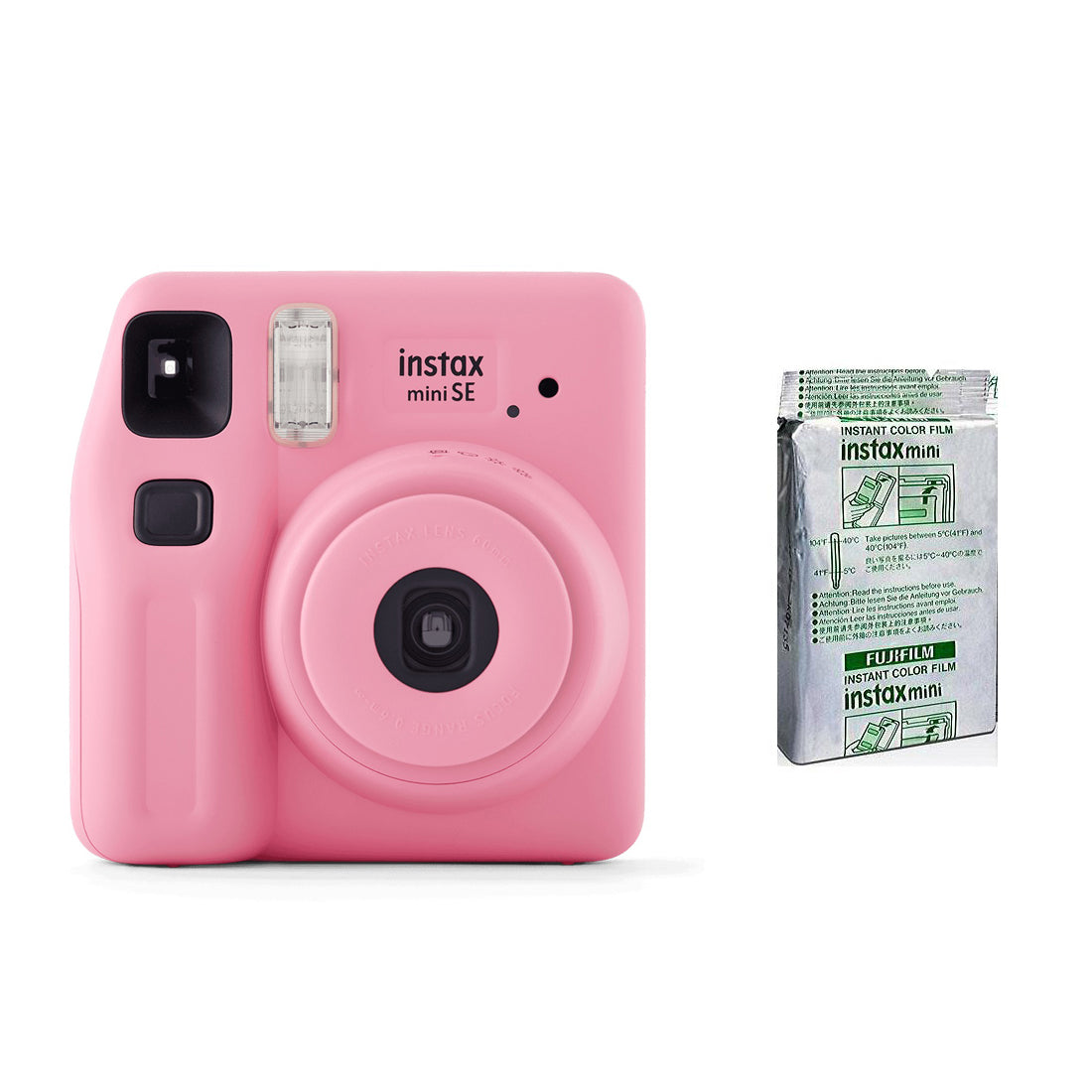 FUJIFILM Instax mini SE Instant Film Camera with 10X1 Instant Film