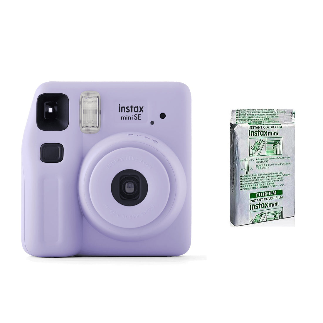 FUJIFILM Instax mini SE Instant Film Camera with 10X1 Instant Film