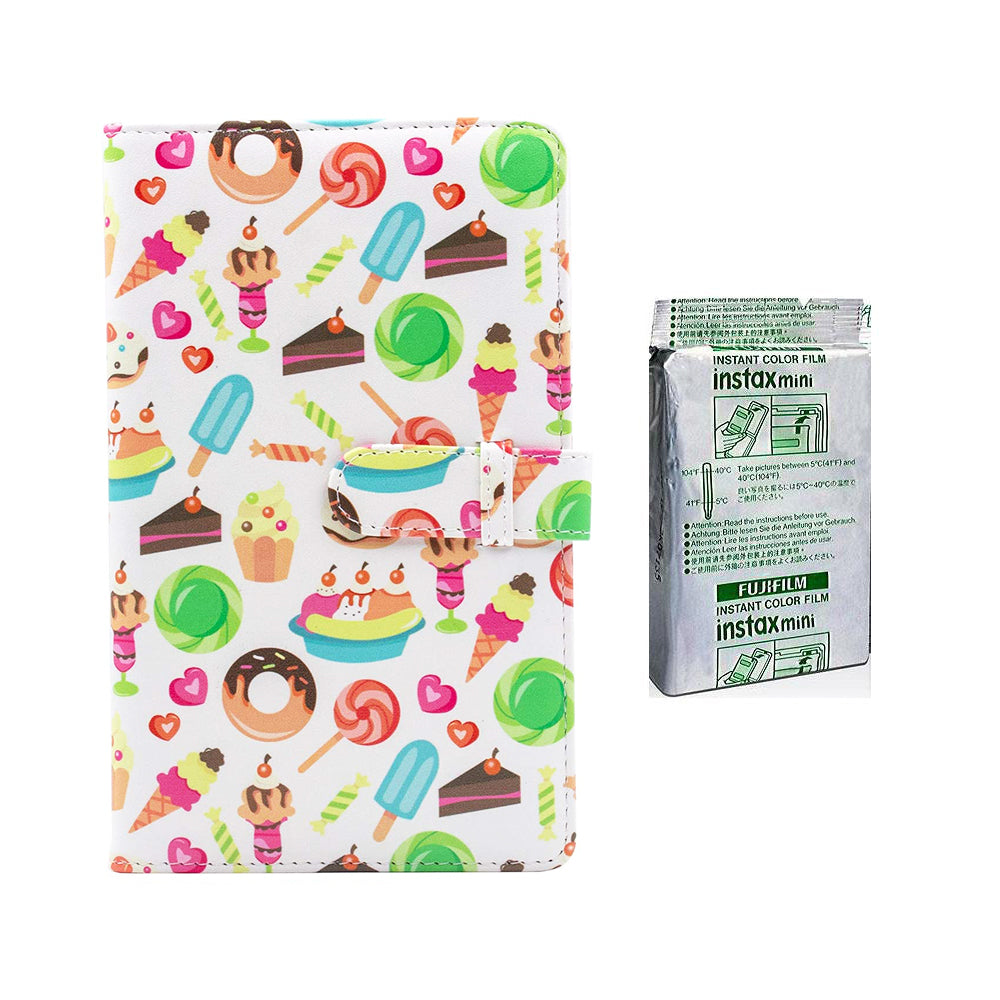 Fujifilm Instax Mini 10X1 mermaid tail Instant Film with 96-sheet Album for mini film Dessert