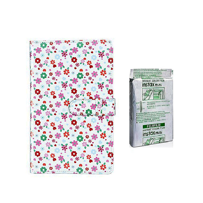 Fujifilm Instax Mini 10X1 mermaid tail Instant Film with 96-sheet Album for mini film Flower