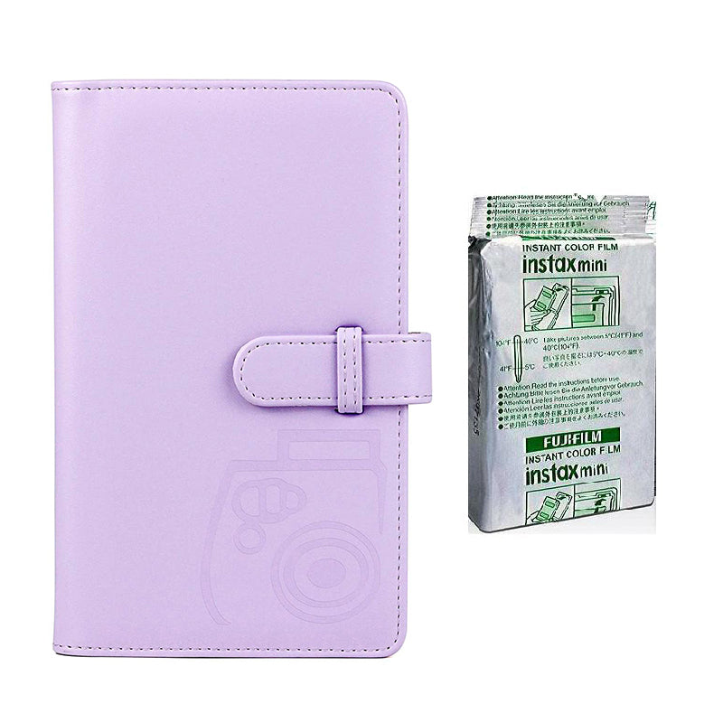 Fujifilm Instax Mini 10X1 mermaid tail Instant Film with 96-sheet Album for mini film Lilac purple