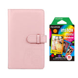 Fujifilm Instax Mini 10X1 rainbow Instant Film with 96-sheet Album for mini film Blush pink