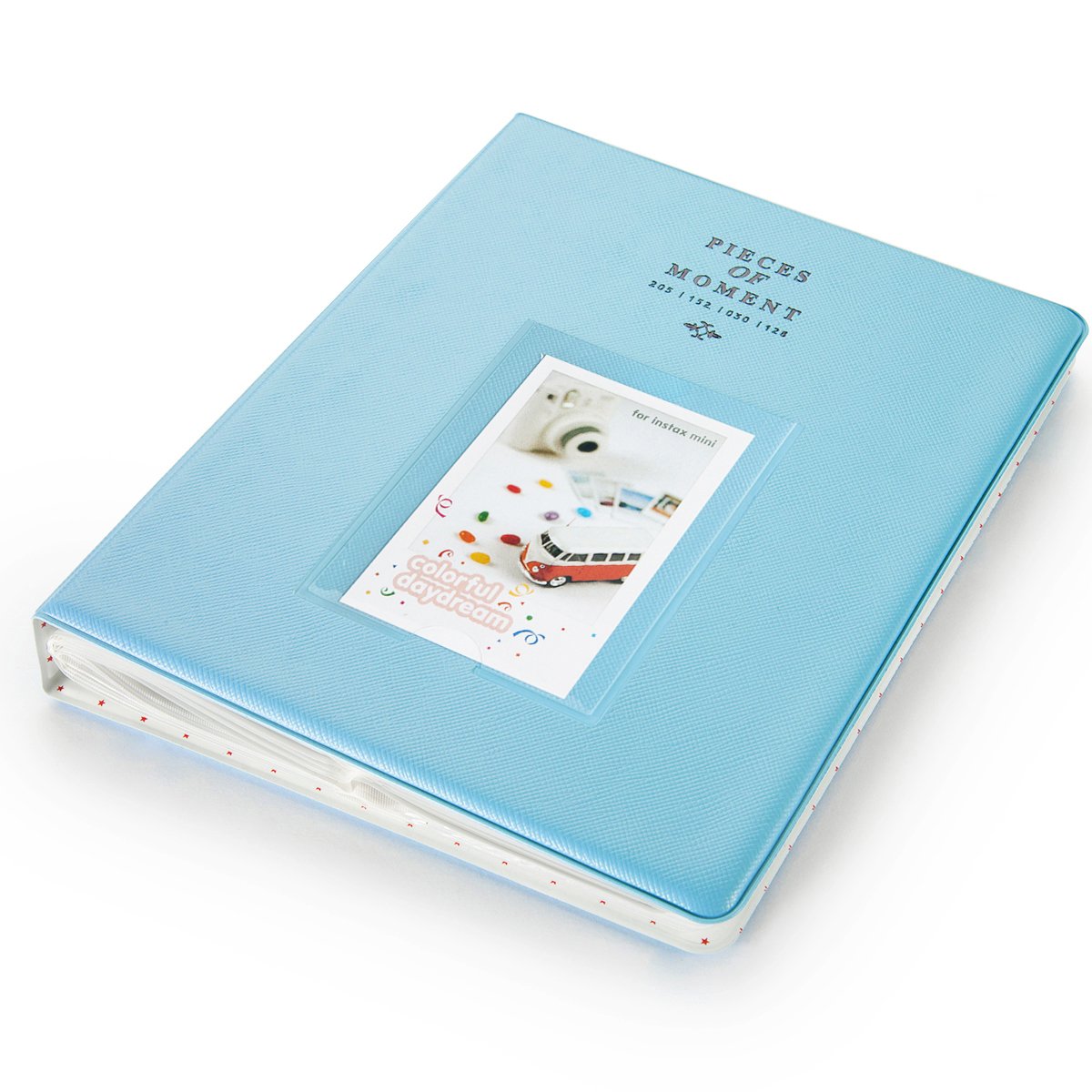 CAIUL 128 Pockets  Album for  Instax Mini 7s 8 8+ 9 25 26 50s 70 90 Film, Polaroid PIC300 Z2300 Film (Blue)