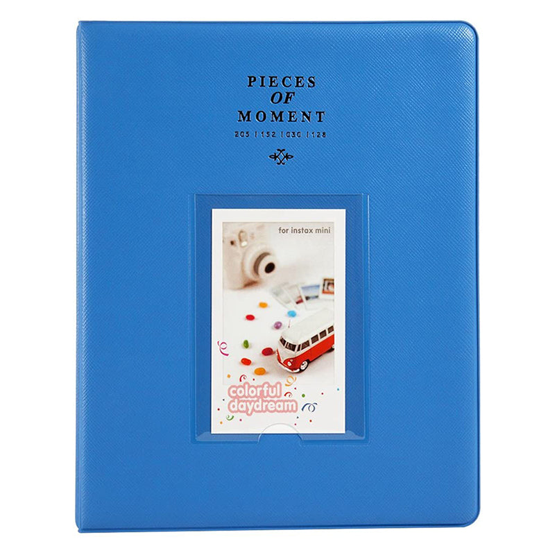 CAIUL 128 Pockets  Album for  Instax Mini 7s 8 8+ 9 25 26 50s 70 90 Film, Polaroid PIC300 Z2300 Film (Cobalt Blue)