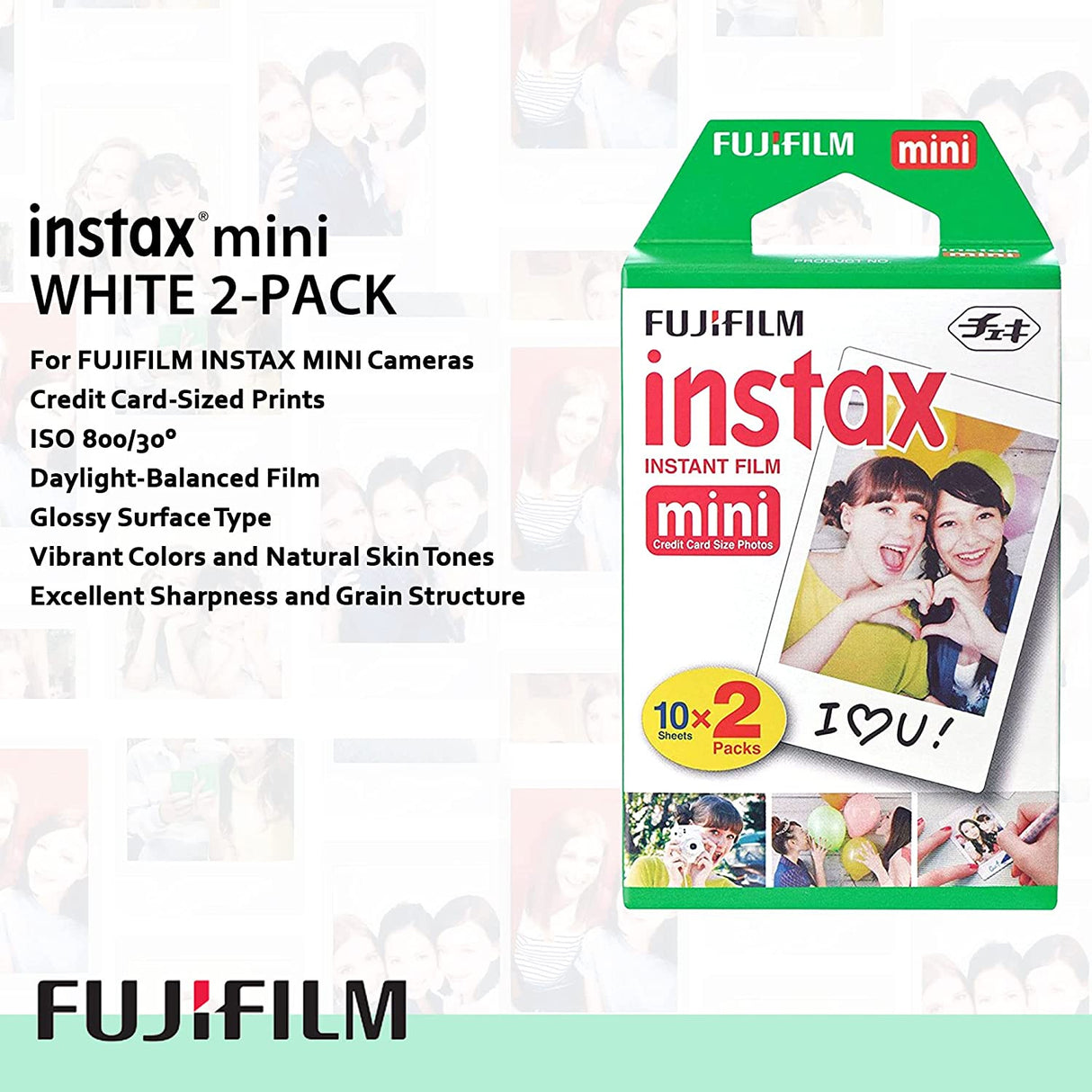 Fujifilm Instax Mini Single Pack 10 Sheets Instant Film