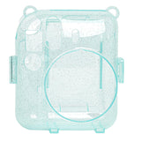 Zikkon Instax Mini 12 Protective Glitter Case Photo Storage Pocket (Mint Green)