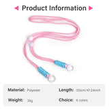 Zikkon All-Purpose Camera Strap round rope (Pink)
