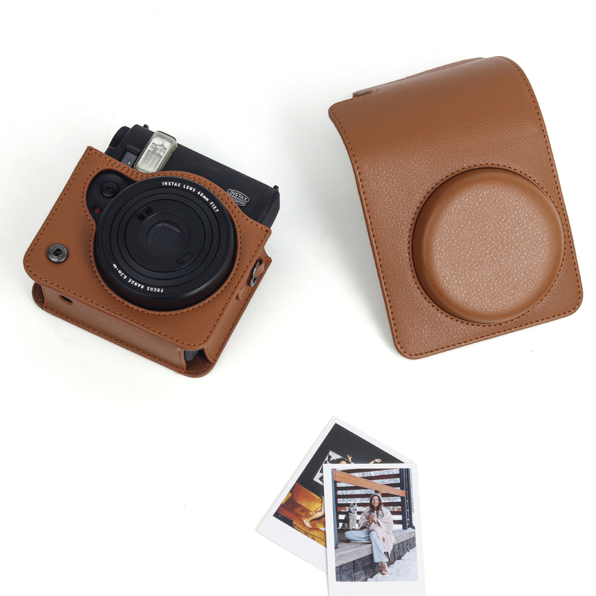 Zikkon Camera Case for Fujifilm Instax Mini 99 Instant Camera (Brown)