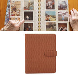 Zikkon Compatible 128 sheet Album for Fujifilm Instax Mini Film (3 inch) (Brown Wave)