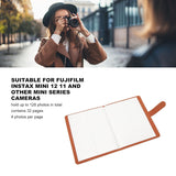 Zikkon Compatible 128 sheet Album for Fujifilm Instax Mini Film (3 inch) (Brown Wave)