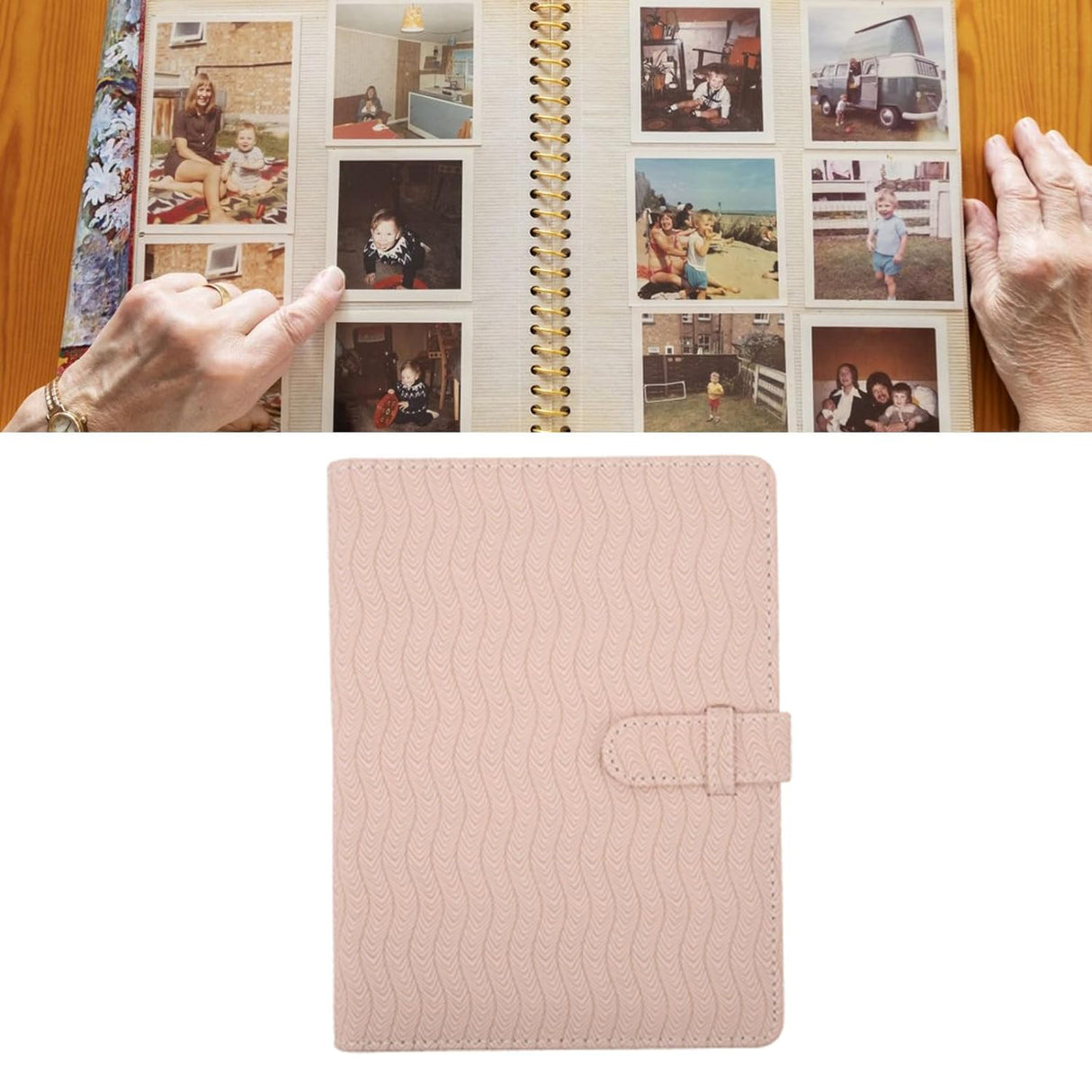 Zikkon Compatible 128 sheet Album for Fujifilm Instax Mini Film (3 inch) (Pink Wave)