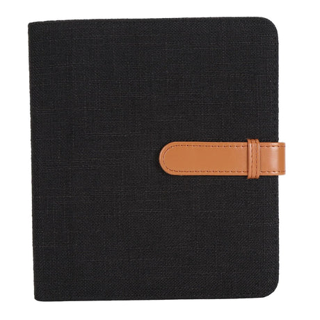 Zikkon Compatible 288 Sheet Cotton and linen photo album for Fujifilm Instax Mini Film (Black)
