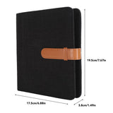 Zikkon Compatible 288 Sheet Cotton and linen photo album for Fujifilm Instax Mini Film (Black)
