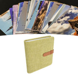 Zikkon Compatible 288 Sheet Cotton and linen photo album for Fujifilm Instax Mini Film (Green)
