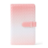 Zikkon Compatible 96 sheet Album for Fujifilm Instax Mini Film (3 inch) (Pink gradient weaving)