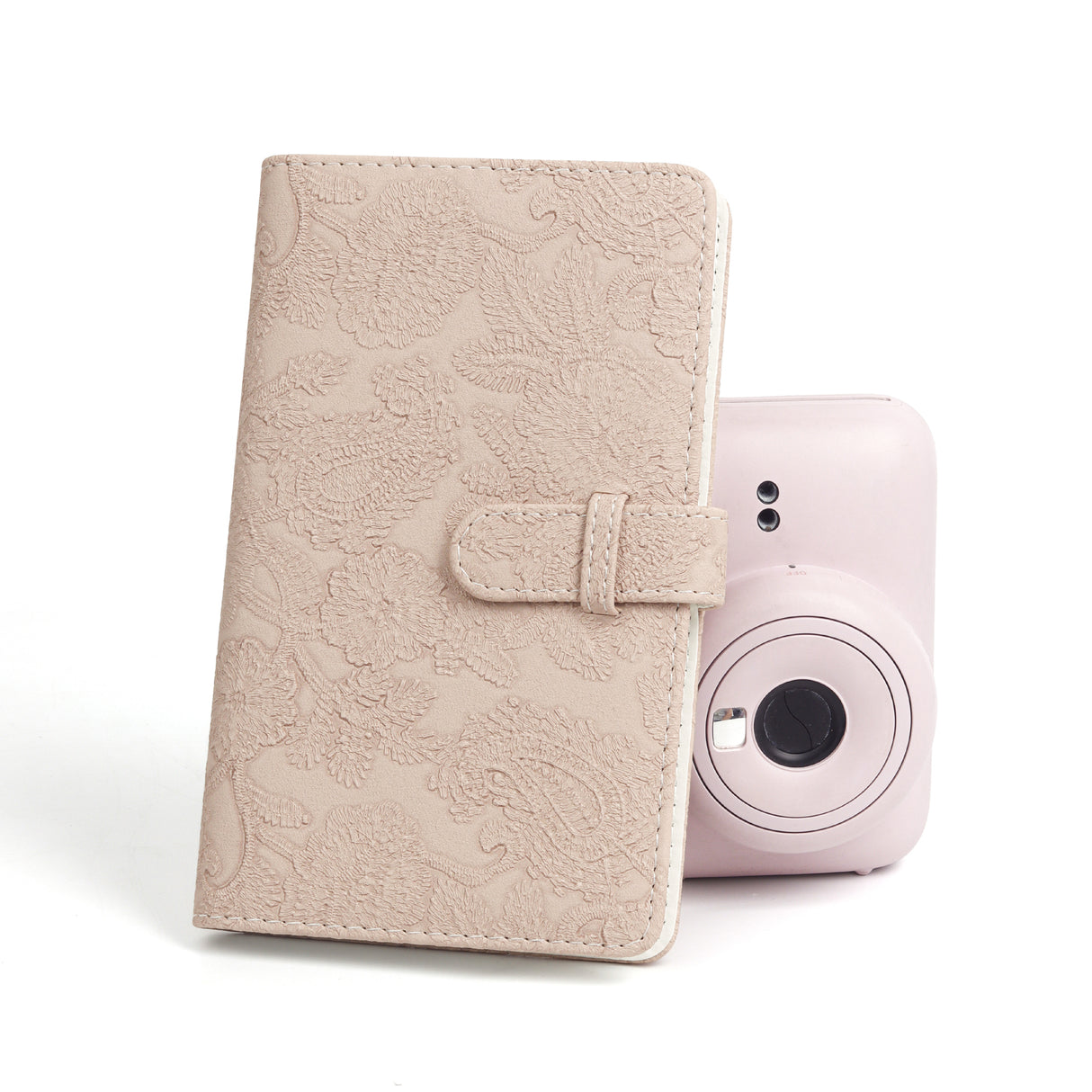 Zikkon Compatible 96 sheet Album for Fujifilm Instax Mini Film (3 inch) (Pink relievo)