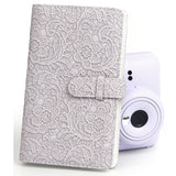 Zikkon Compatible 96 sheet Album for Fujifilm Instax Mini Film (3 inch) (Purple Lace)