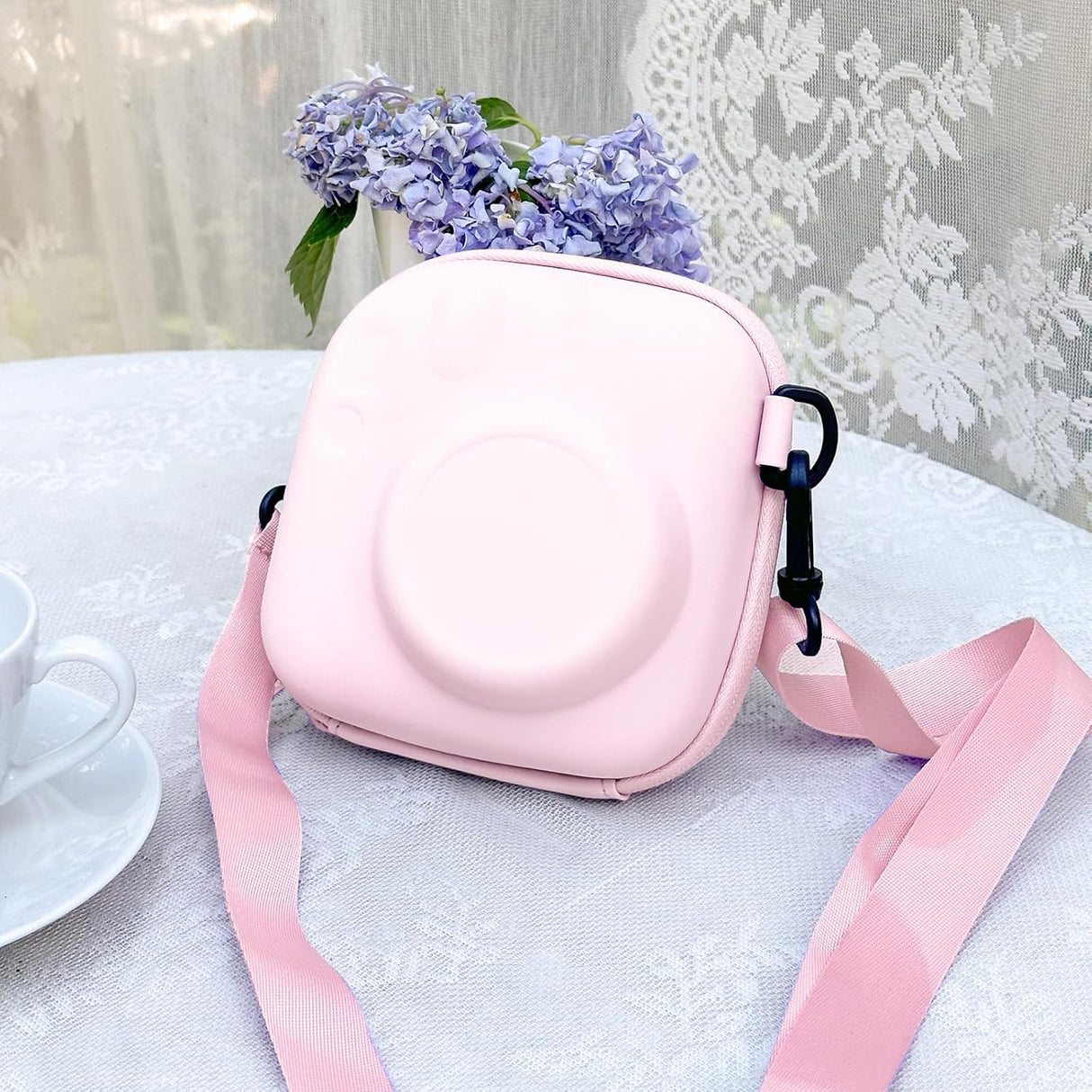 Zikkon EVA Universal Camera Case for Fujifilm Instax Mini 12/11/99/ SE/90/7 (Blossom Pink)
