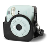 Zikkon Instax Mini 12 Protective Camera Case PU Leather Carrying Bag (Black )