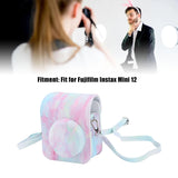 Zikkon Instax Mini 12 Protective Camera Case PU Leather Carrying Bag (Dream Bubble)