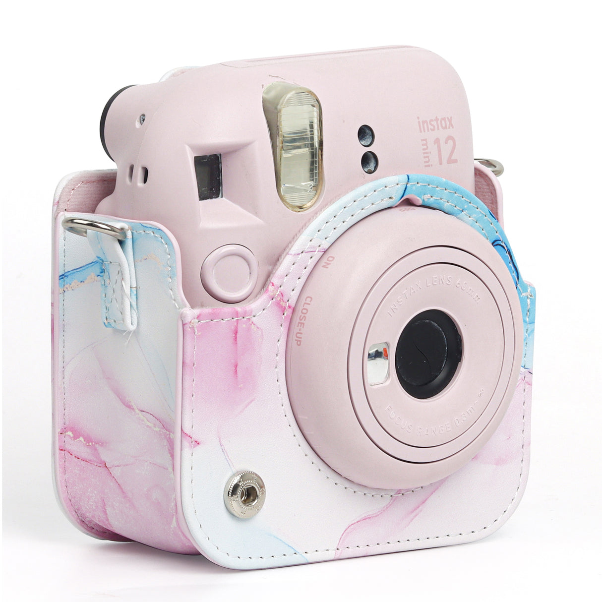 Zikkon Instax Mini 12 Protective Camera Case PU Leather Carrying Bag (Dream Waves)