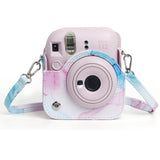 Zikkon Instax Mini 12 Protective Camera Case PU Leather Carrying Bag (Dream Waves)