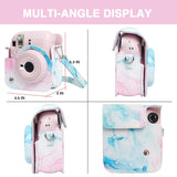 Zikkon Instax Mini 12 Protective Camera Case PU Leather Carrying Bag (Dream Waves)