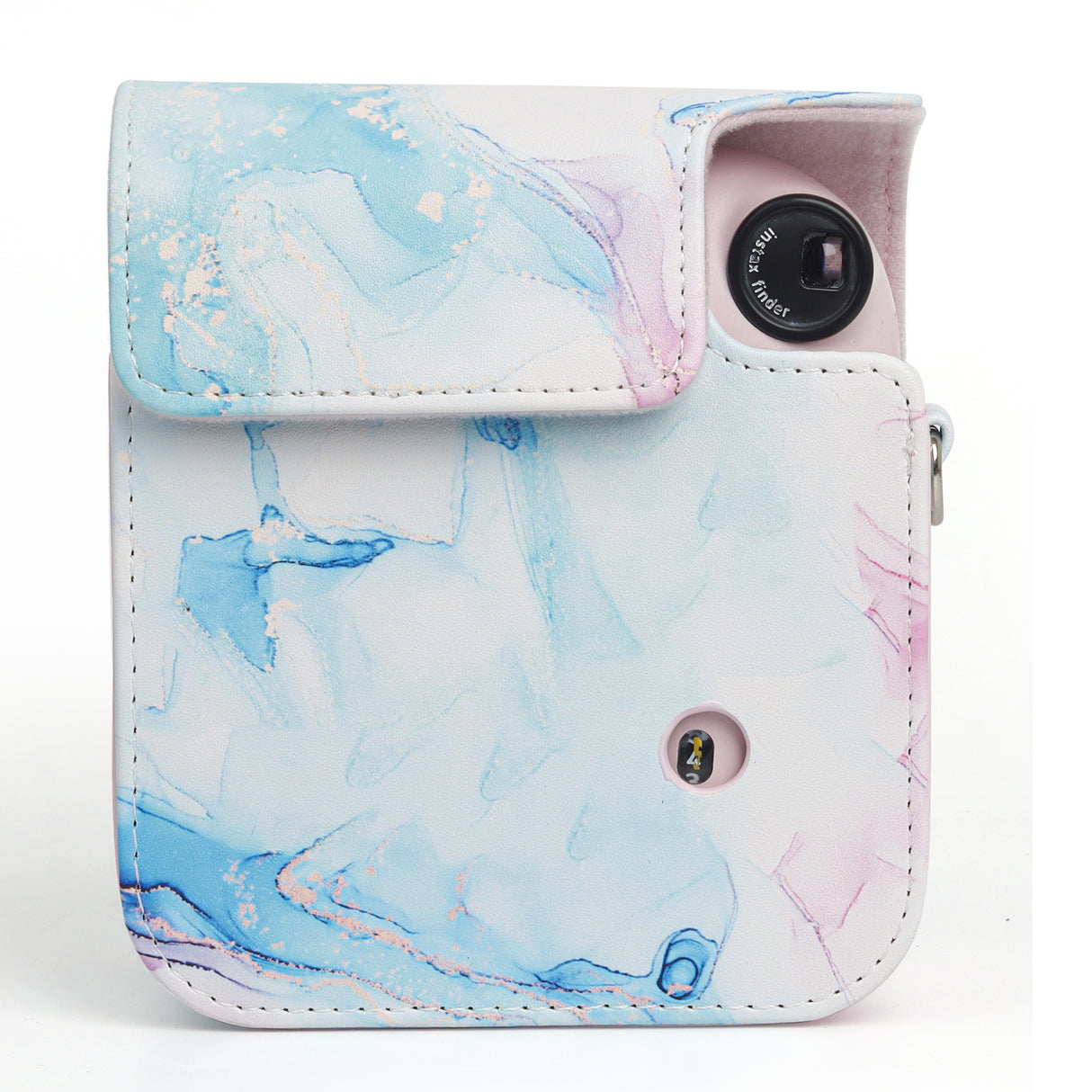 Zikkon Instax Mini 12 Protective Camera Case PU Leather Carrying Bag (Dream Waves)