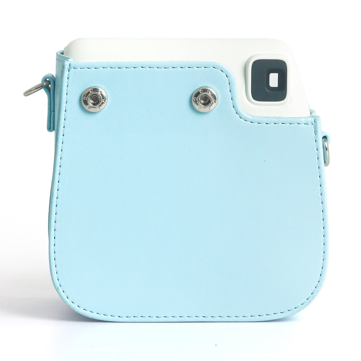 Zikkon Instax Mini SE Protective Camera Case PU Leather Carrying Bag (Blue)