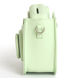 Zikkon Instax Mini SE Protective Camera Case PU Leather Carrying Bag (Green)
