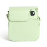 Zikkon Instax Mini SE Protective Camera Case PU Leather Carrying Bag (Green)
