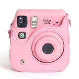 Zikkon Instax Mini SE Protective Camera Case PU Leather Carrying Bag (Pink)