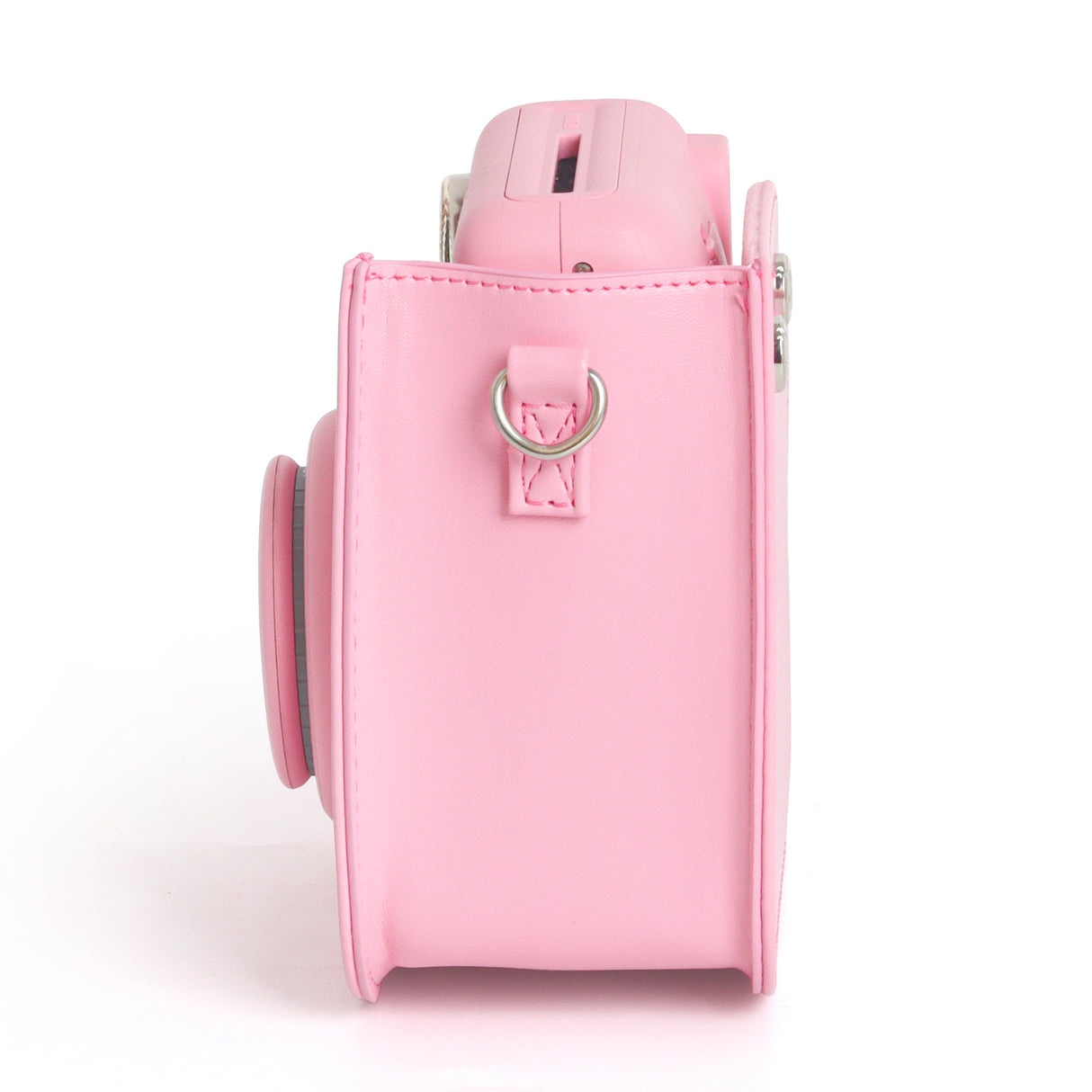 Zikkon Instax Mini SE Protective Camera Case PU Leather Carrying Bag (Pink)