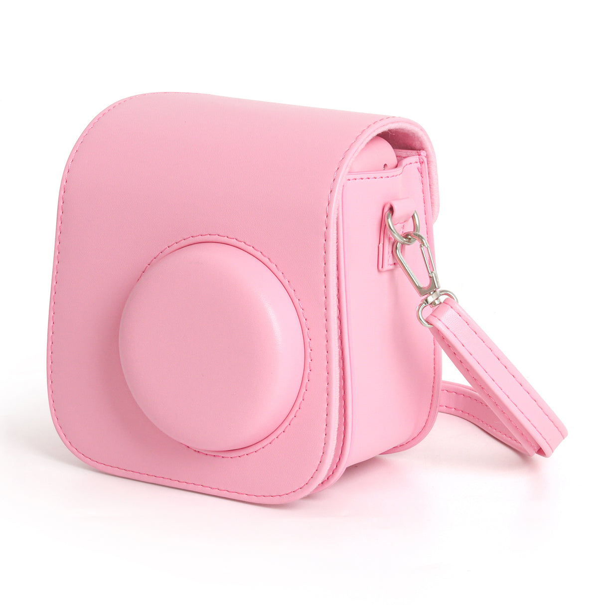 Zikkon Instax Mini SE Protective Camera Case PU Leather Carrying Bag (Pink)