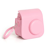 Zikkon Instax Mini SE Protective Camera Case PU Leather Carrying Bag (Pink)