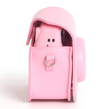 Zikkon Instax Mini SE Protective Camera Case PU Leather Carrying Bag (Pink)