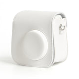 Zikkon Instax Mini SE Protective Camera Case PU Leather Carrying Bag (White)
