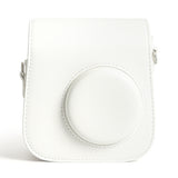 Zikkon Instax Mini SE Protective Camera Case PU Leather Carrying Bag (White)
