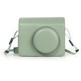 Zikkon Instax wide 400  Instant Camera PU Case Camera Bag (Dark green)
