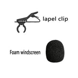 Boya 6 packs Foam Windscreen & Lapel Clips, BOYA Microphone Replacement Kit for Lapel Lavalier Microphone, Lav Microphone Accessories