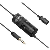 BOYA BY-M1 Pro with Mini Tripod and Mount 3 Omnidirectional Lavalier Condenser Microphone