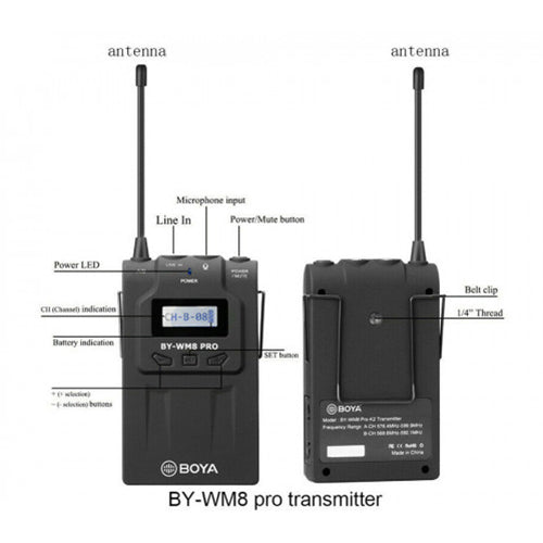 BOYA BY WM8 PRO K3 Camera Mount Wireless Handheld Microphone