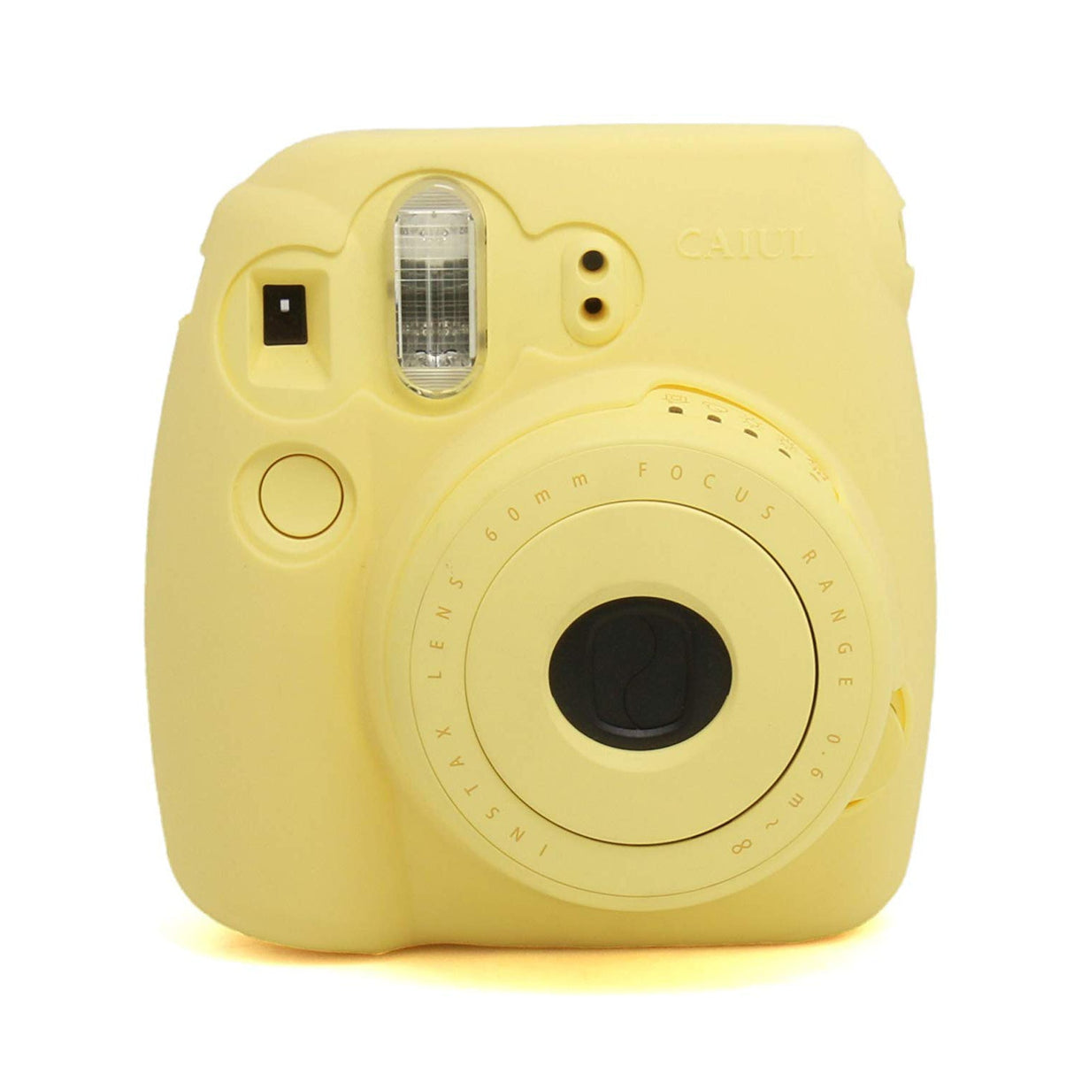 CAIUL Fashion Camera Case For Fujinfilm Instax Mini 8, Silica Gel Material, Yellow