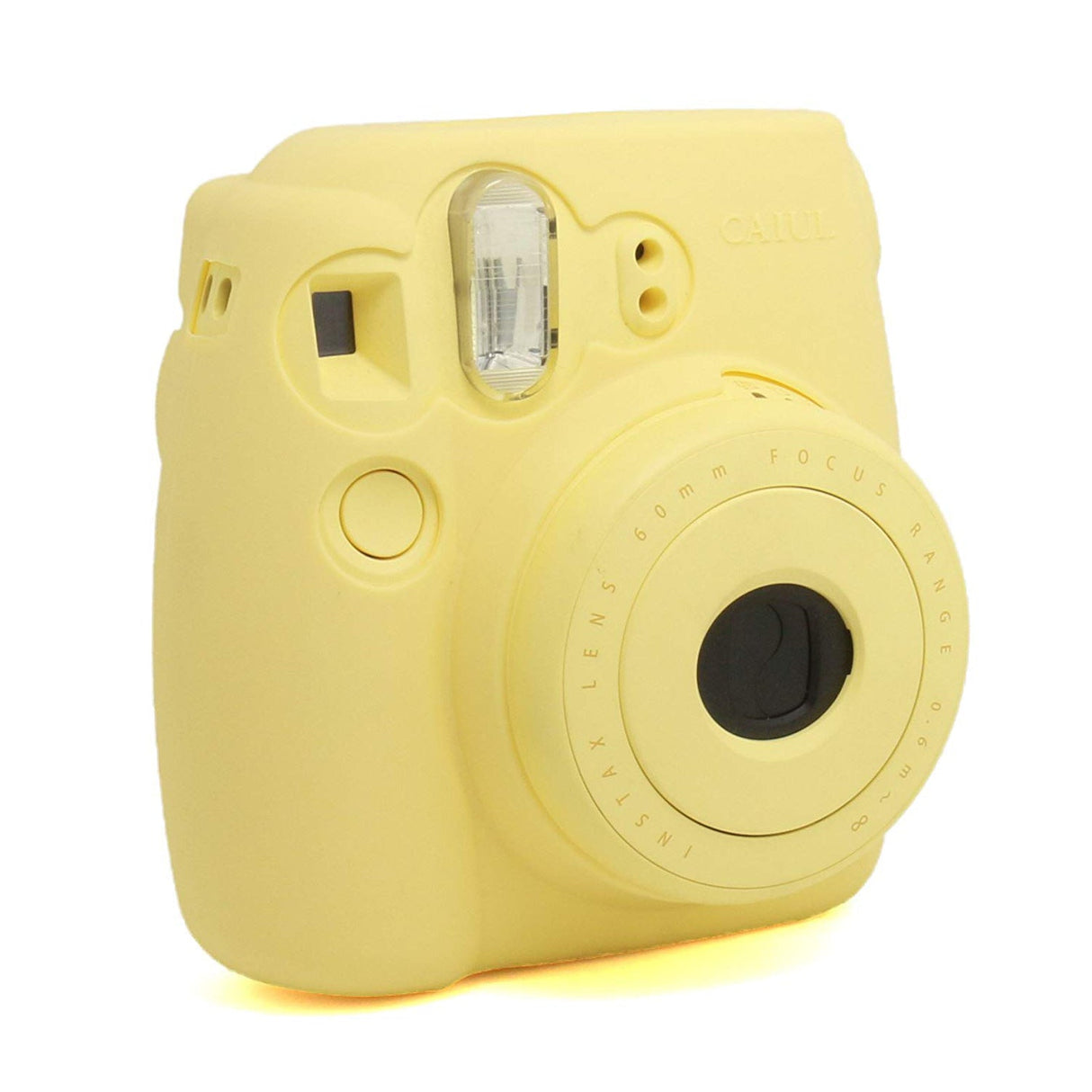 CAIUL Fashion Camera Case For Fujinfilm Instax Mini 8, Silica Gel Material, Yellow