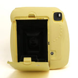 CAIUL Fashion Camera Case For Fujinfilm Instax Mini 8, Silica Gel Material, Yellow