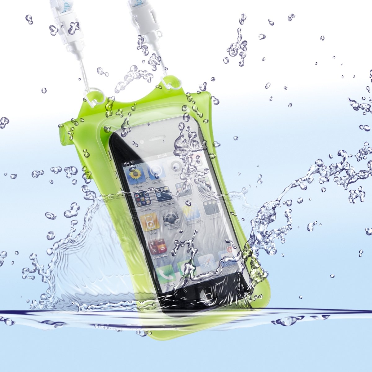 Dicapac USA Inc. WPi10Green Waterproof Case for iPhone  1 Pack  Retail Packaging  Green