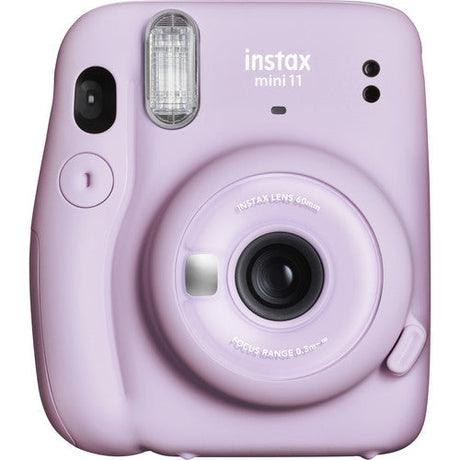 FUJIFILM INSTAX Mini 11 Instant Camera with 10 sheets film roll + camera case + bunting2, kit. (Lilac Purple)