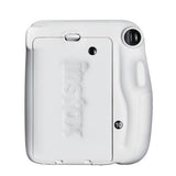 FUJIFILM INSTAX Mini 11 Instant Film Camera with 10X1 Pack of Instant Film With Wacky expressions Pouch (Ice White)